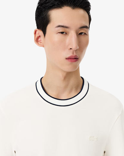 Lacoste T-Shirt Uomo Manica Corta in Cotone Pique Bianca