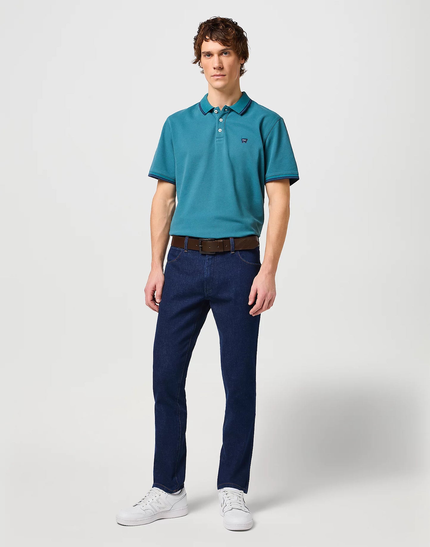 WRANGLER Cintura Uomo in pelle crosta con fibbia metallica ossidata