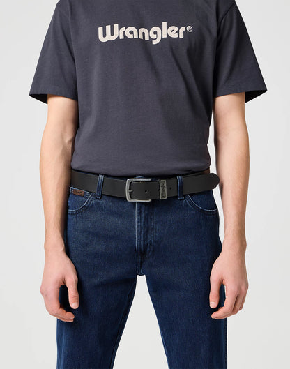 WRANGLER Cintura Uomo in pelle crosta con fibbia metallica ossidata