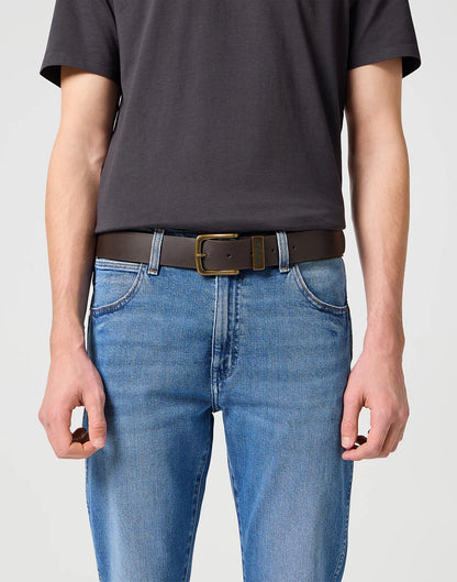 WRANGLER Cintura Uomo in pelle crosta con fibbia metallica ossidata