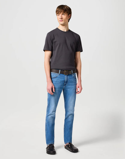 WRANGLER Cintura Uomo in pelle crosta con fibbia metallica ossidata