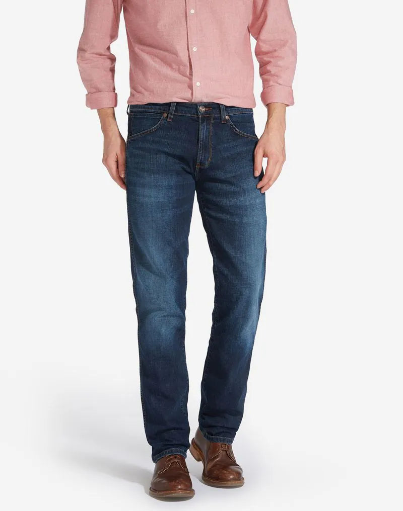 Wrangler · Jeans Greensboro uomo regular straight blu scuro