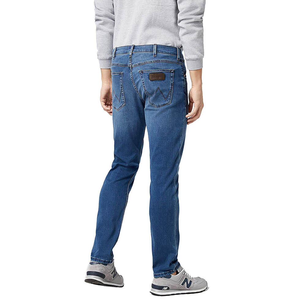 WRANGLER Jeans Uomo Regular Straight denim Bright Stroke “Greensboro”