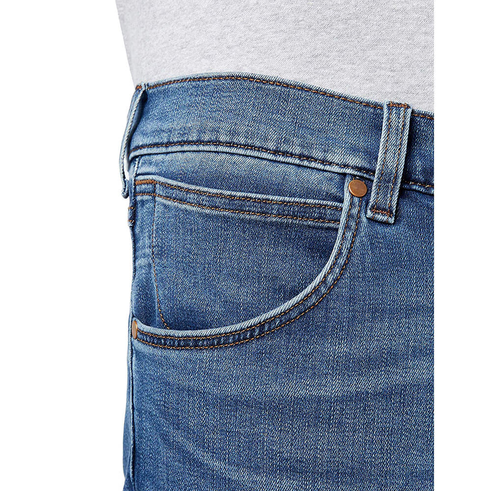 WRANGLER Jeans Uomo Regular Straight denim Bright Stroke “Greensboro”