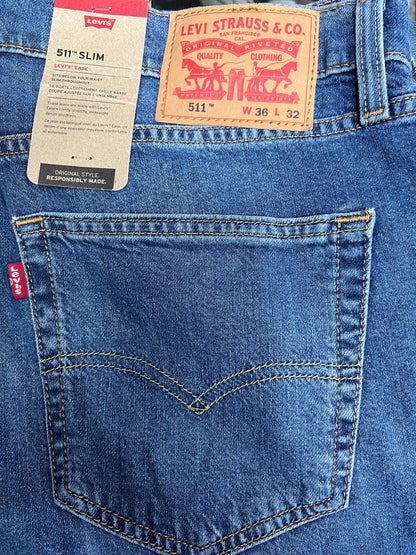 LEVI'S Jeans Uomo 511 slim in cotone