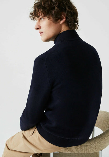 LACOSTE Maglione Uomo con zip in lana merino