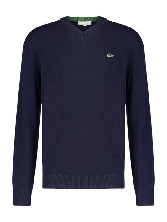 LACOSTE Maglione Uomo scollo a V in Cotone Scollo