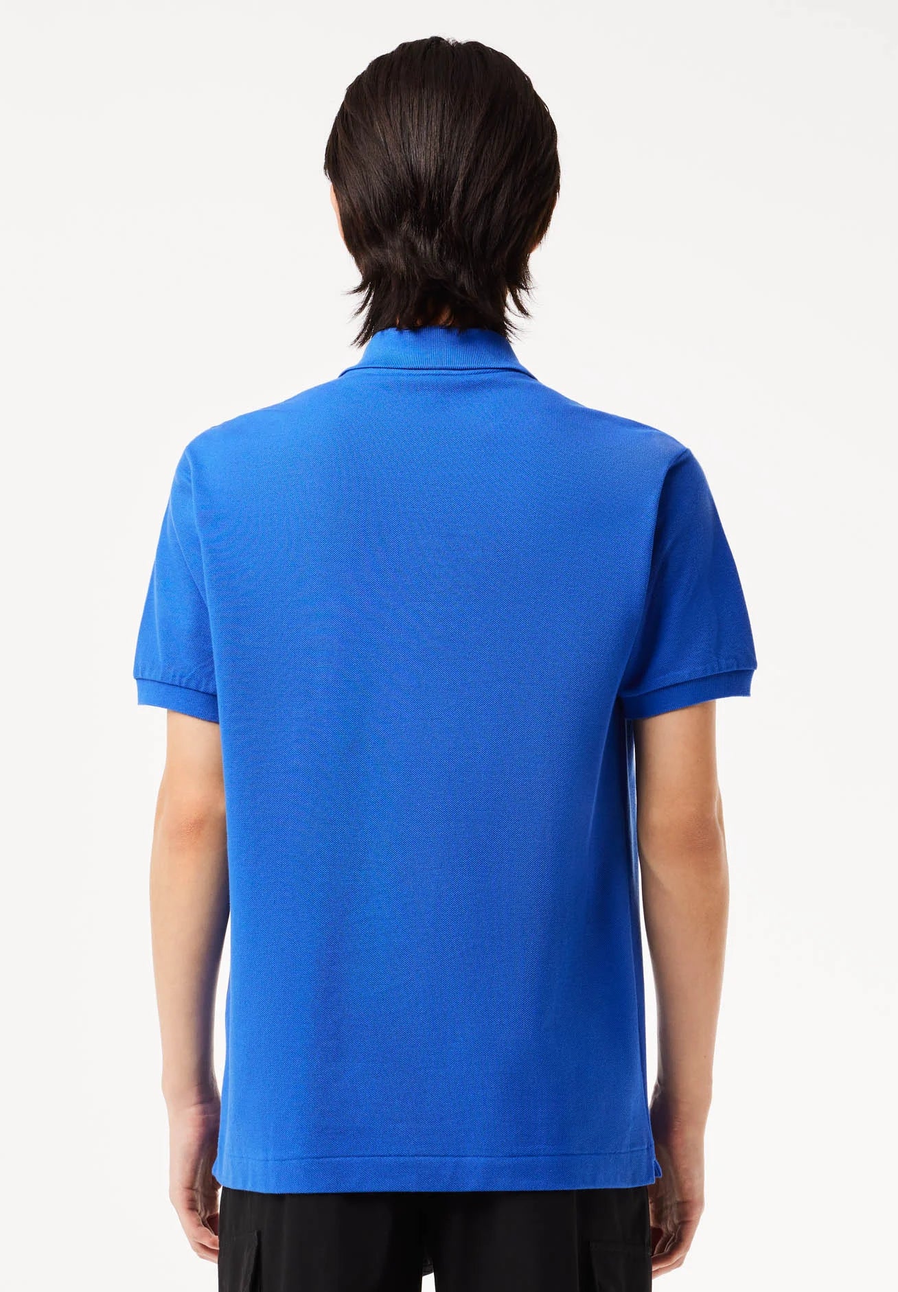 LACOSTE Polo Uomo Manica Corta Cotone Pima Azzurro