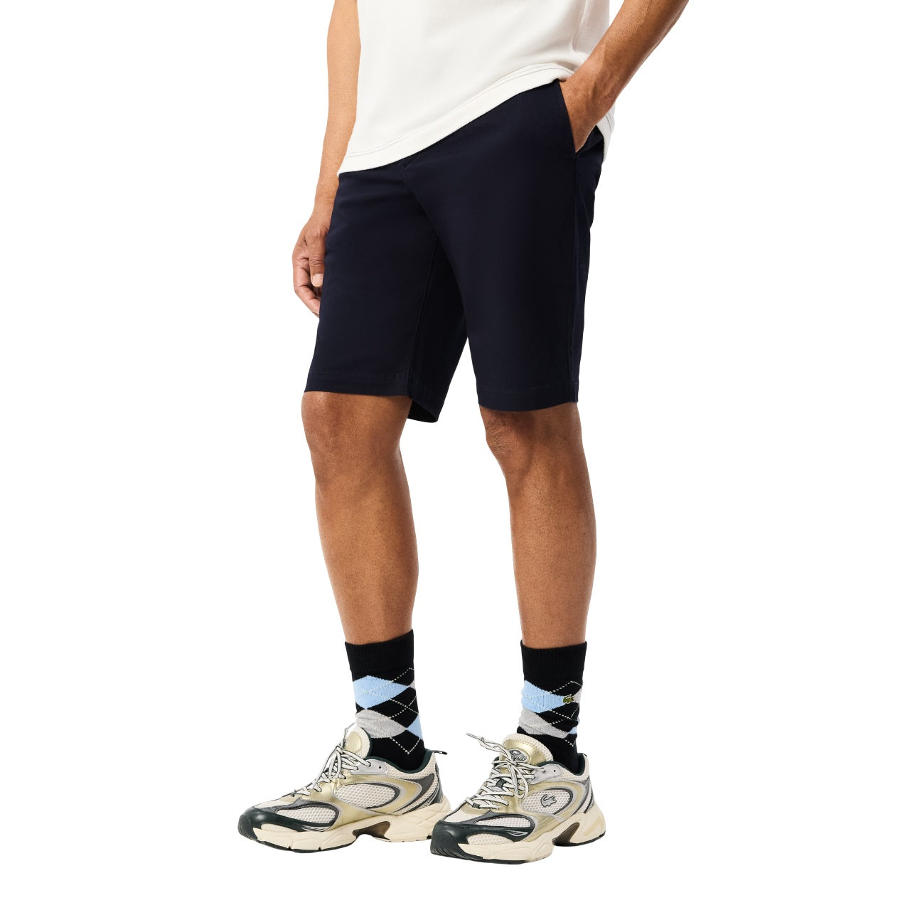 Lacoste Bermuda Chino Slim Fit in Cotone Stretch