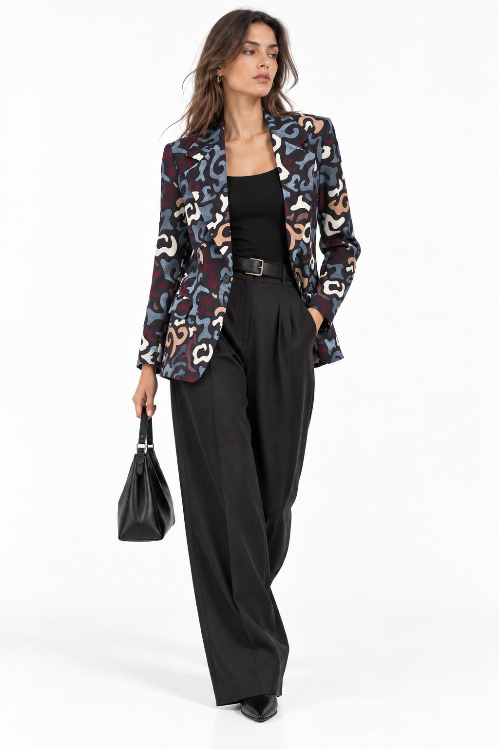Rebeka Ross · Blazer donna monopetto fantasia astratta