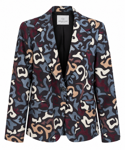 Rebeka Ross · Blazer donna monopetto fantasia astratta