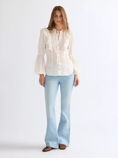 Wrangler · Camicia Romance donna balze bianco