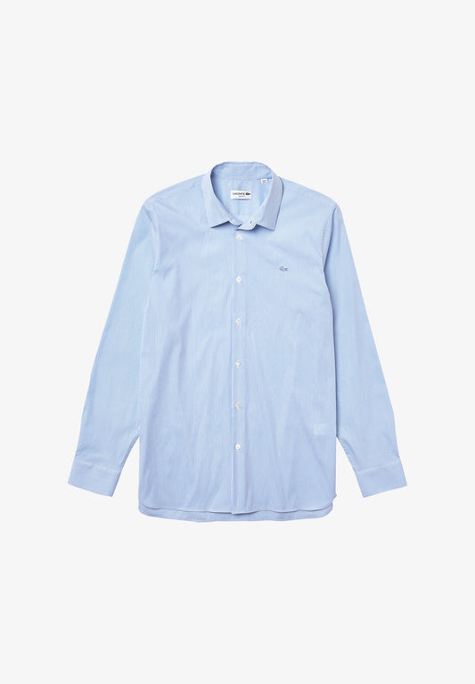 Camicia Uomo Lacoste in Cotone – Modelli a Righe e Tinta Unita