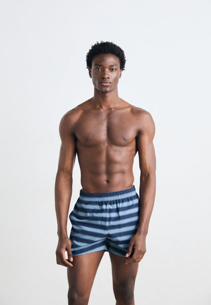 LACOSTE Costume Uomo in Poliestere Riciclato a Righe Orizzontali