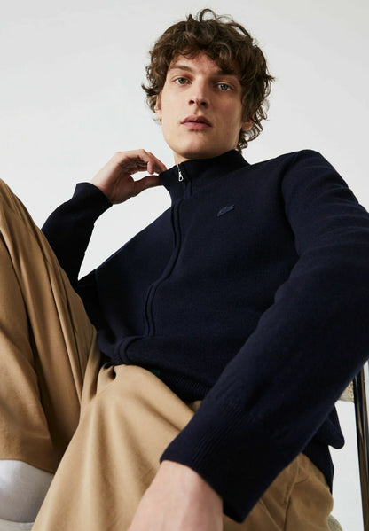 LACOSTE Maglione Uomo con zip in lana merino