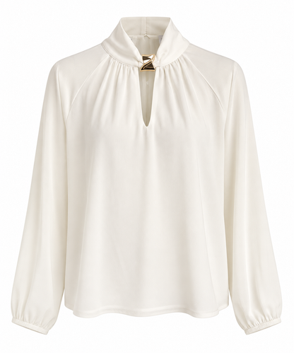 Rebeka Ross · Blusa donna con applicazione e colletto