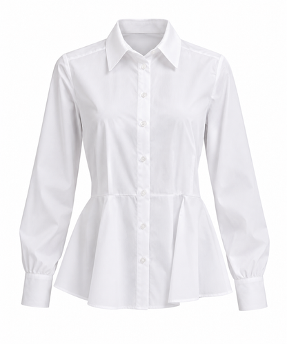 Rebeka Ross · Camicia donna svasata bianca