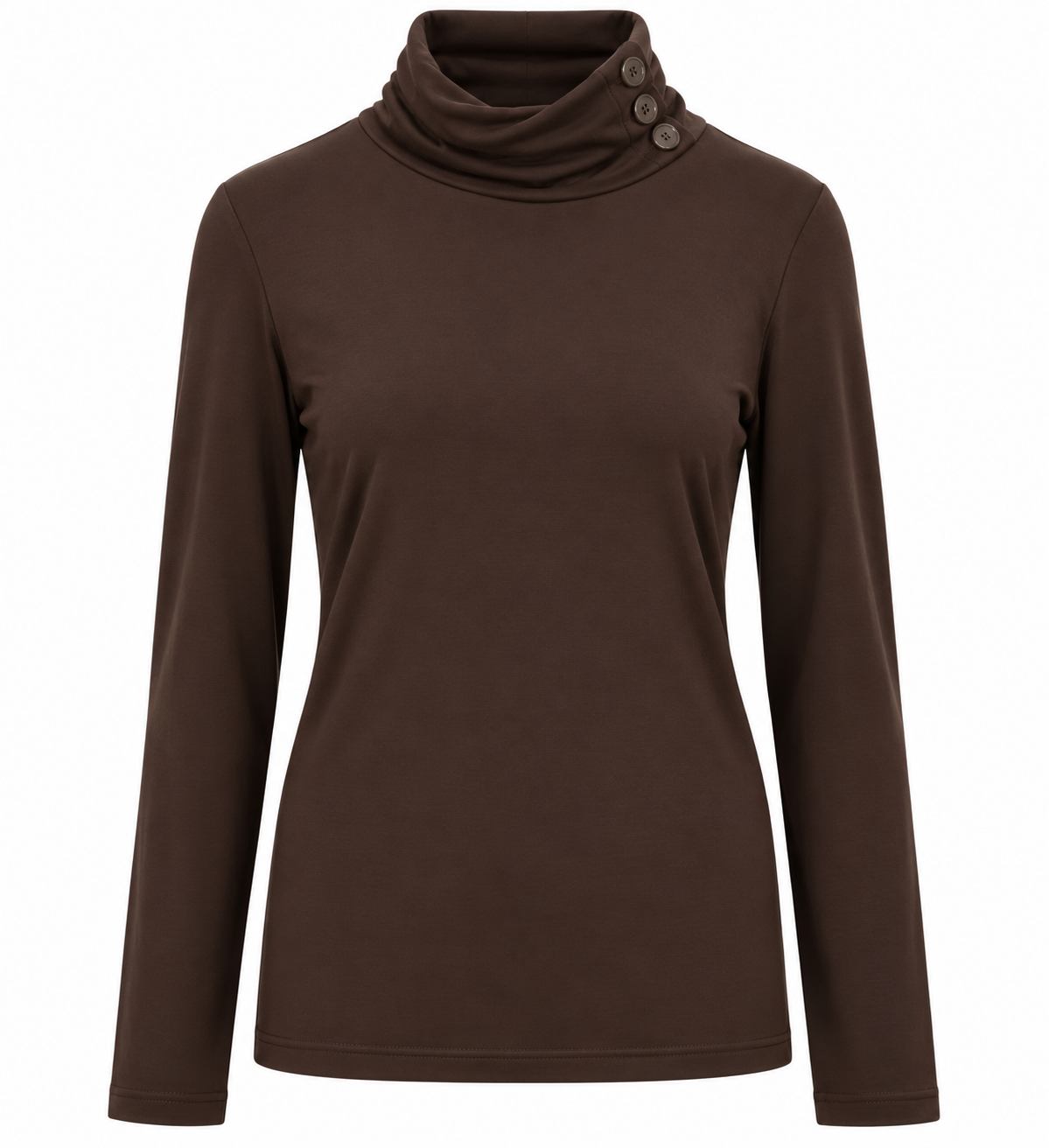 Rebeka Ross · maglia collo alto con bottoncini misto cashmere