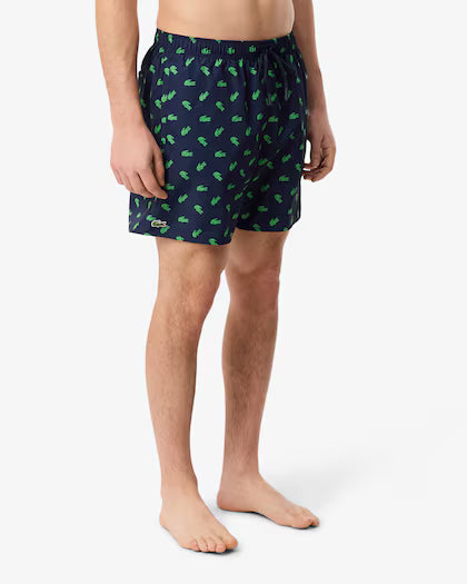 Lacoste · Costume uomo stampa coccodrillo blu