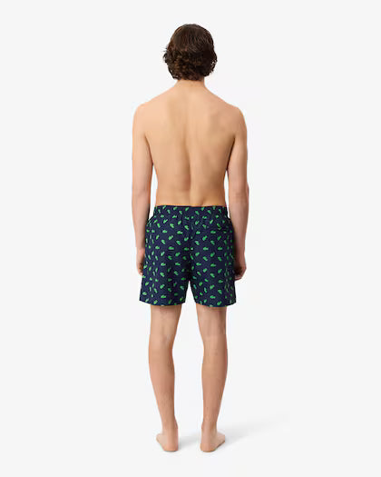 Lacoste · Costume uomo stampa coccodrillo blu