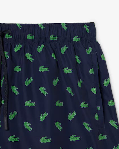 Lacoste · Costume uomo stampa coccodrillo blu