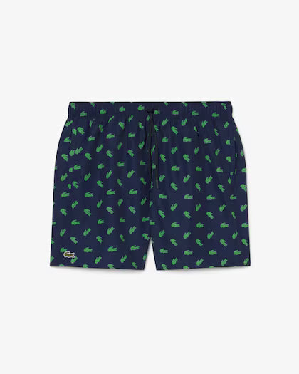 Lacoste · Costume uomo stampa coccodrillo blu