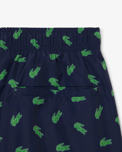 Lacoste · Costume uomo stampa coccodrillo blu