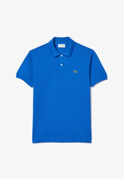 LACOSTE Polo Uomo Manica Corta Cotone Pima Azzurro