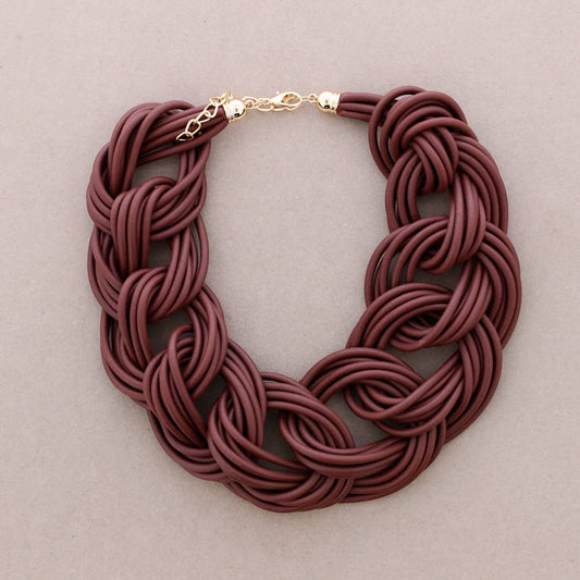 Girocollo Multi Giri Maglie Gomma