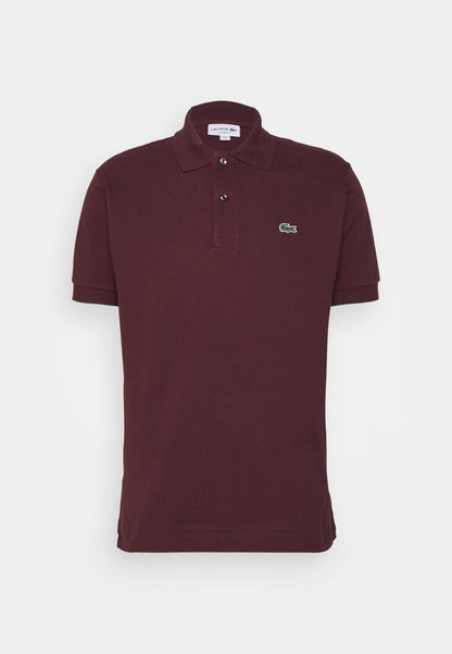 LACOSTE Polo Uomo Manica Corta Cotone Pima Bordeaux