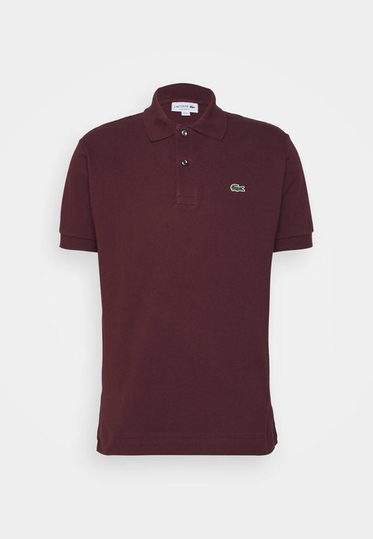 LACOSTE Polo Uomo Manica Corta Cotone Pima Bordeaux