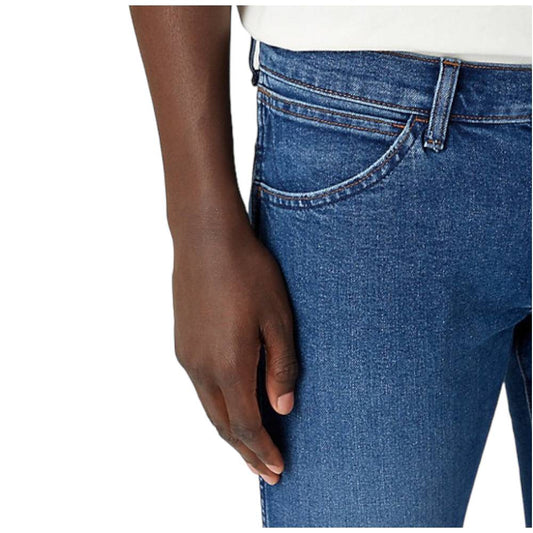 Wrangler · Jeans Larston uomo slim tapered blu medio