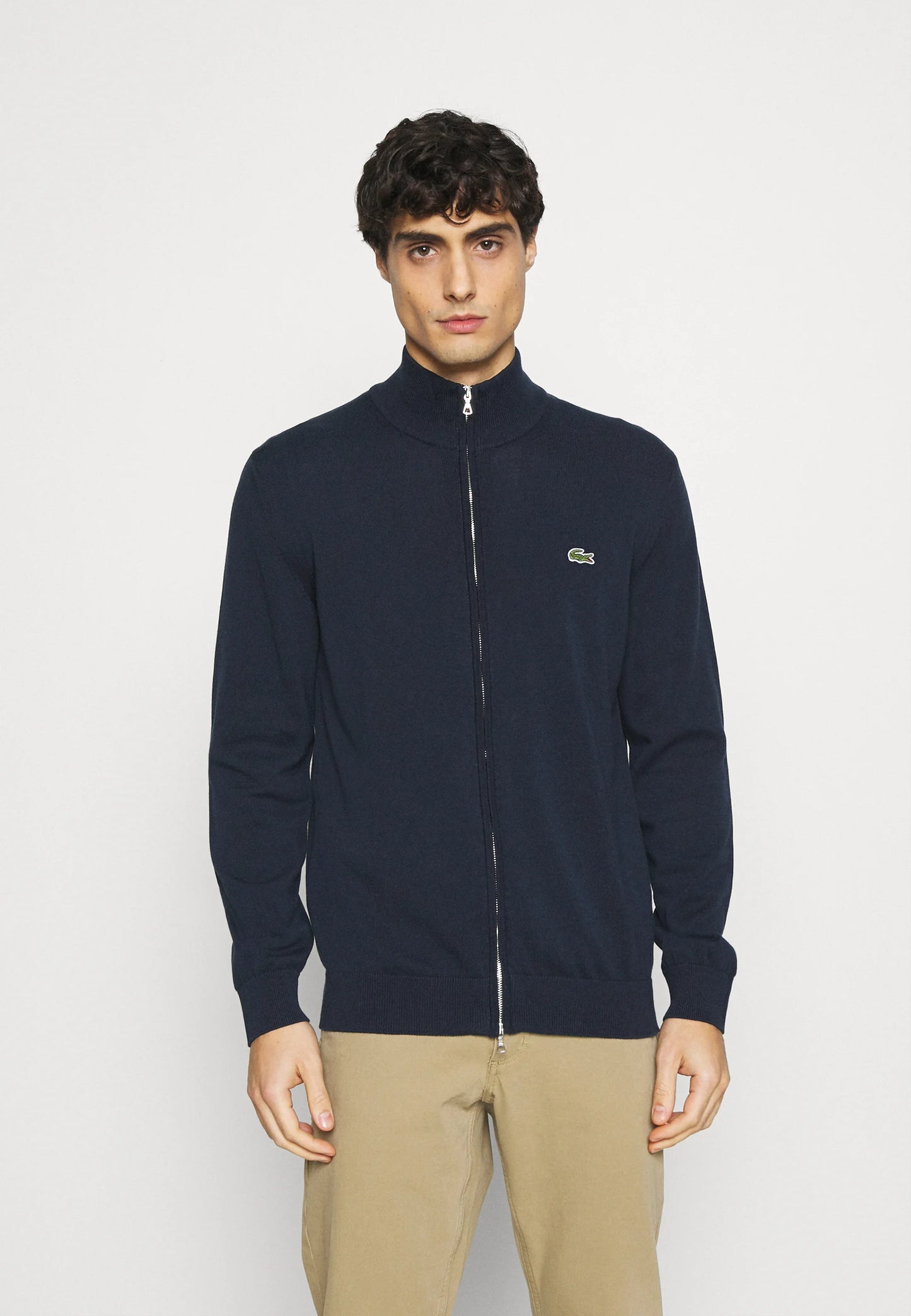 LACOSTE Maglione Uomo Collo alto con zip in Lana