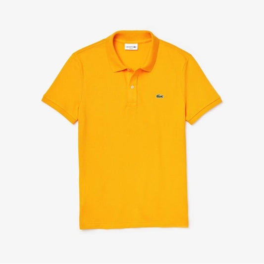 Lacoste · Polo uomo manica corta slim piqué arancione