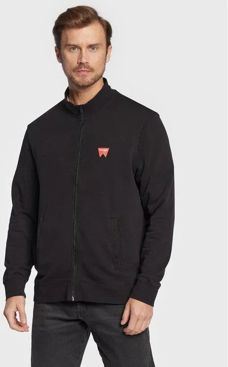 WRANGLER Felpa Uomo con collo alto e zip in cotone
