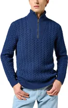 WRANGLER Maglione Uomo con mezza zip in misto lana