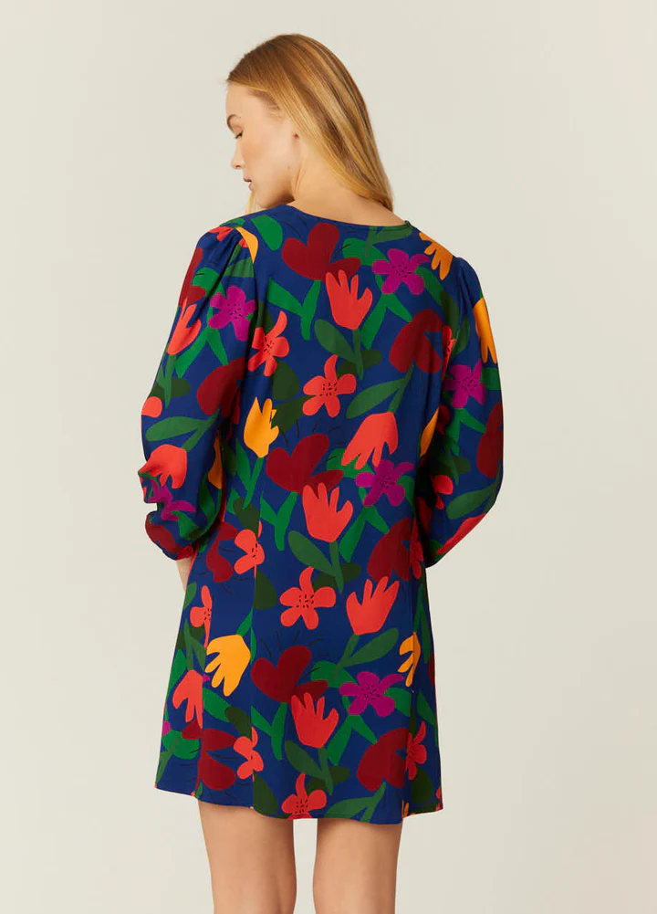 Abito Donna Pepaloves Corto con Stampa Floreale Bouquet – 100% Rayon