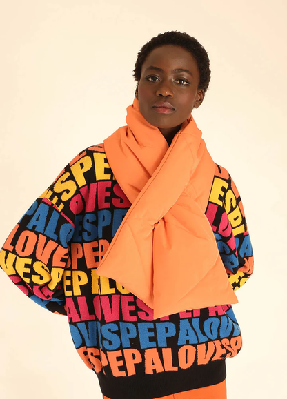 Sciarpa Donna Pepaloves Quilted Bananas – Imbottita con Stampa Colorata