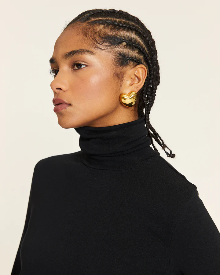 Dolcevita Verde Donna in Maglia Elasticizzata - Pepaloves