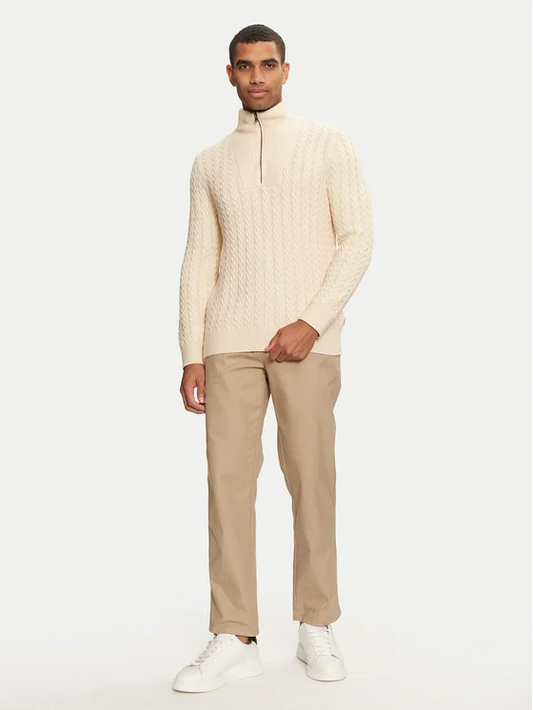 WRANGLER Maglione Uomo con mezza zip in misto lana