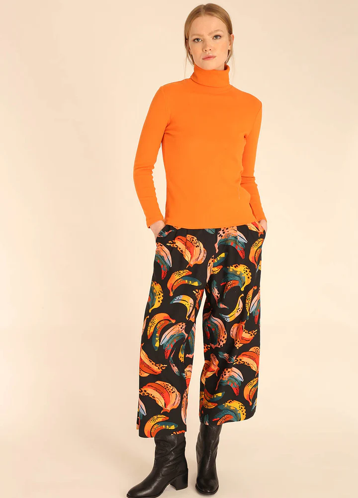 Maglia Donna Pepaloves Collo Alto – Cotone Stretch a Manica Lunga