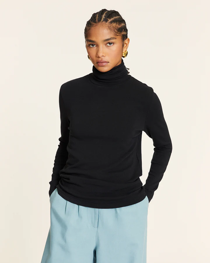 Dolcevita Verde Donna in Maglia Elasticizzata - Pepaloves