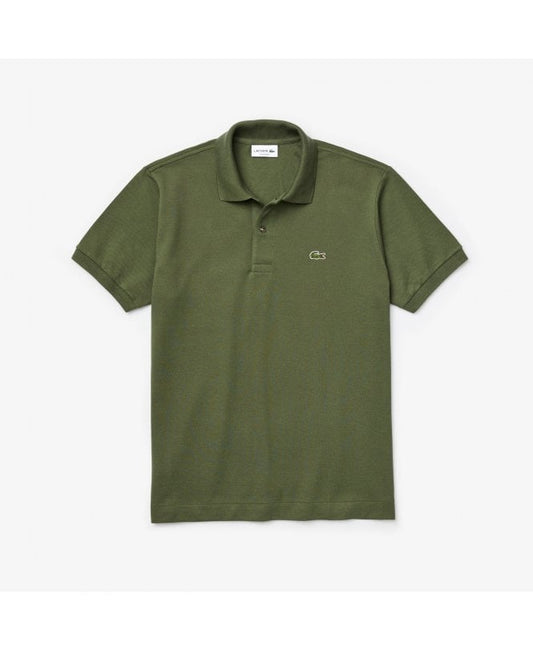 Lacoste · Polo uomo manica corta slim piqué verde