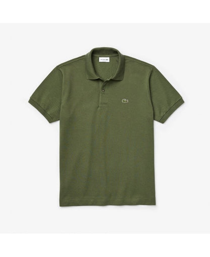 Lacoste · Polo uomo manica corta slim piqué verde