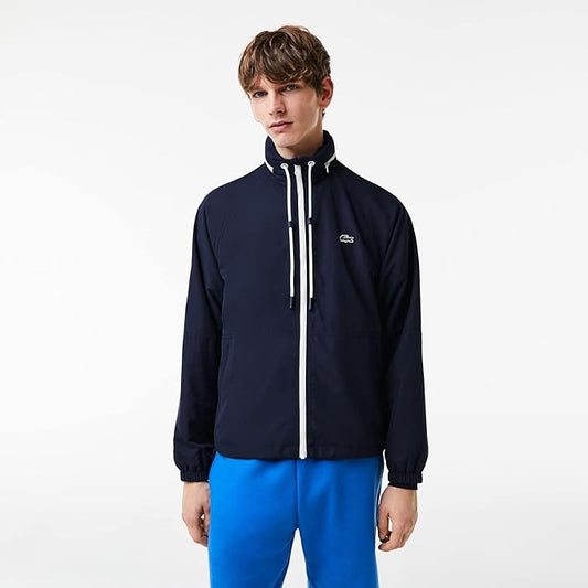 Lacoste Giacca in taffetà color block Blu