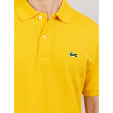 Lacoste · Polo L1212 uomo manica corta piqué Giallo