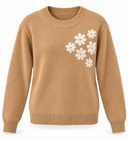 Rebeka Ross · Maglione donna con ricamo fiore