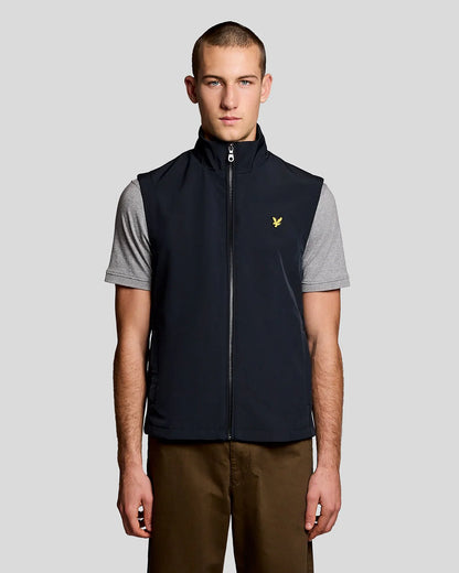 Lyle & Scott · Gilet uomo softshell zip blu
