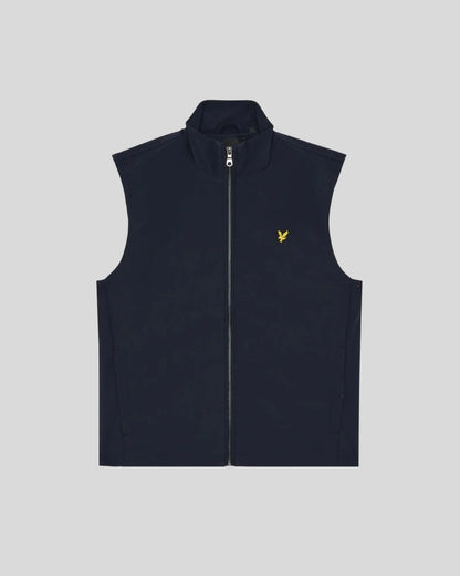 Lyle & Scott · Gilet uomo softshell zip blu