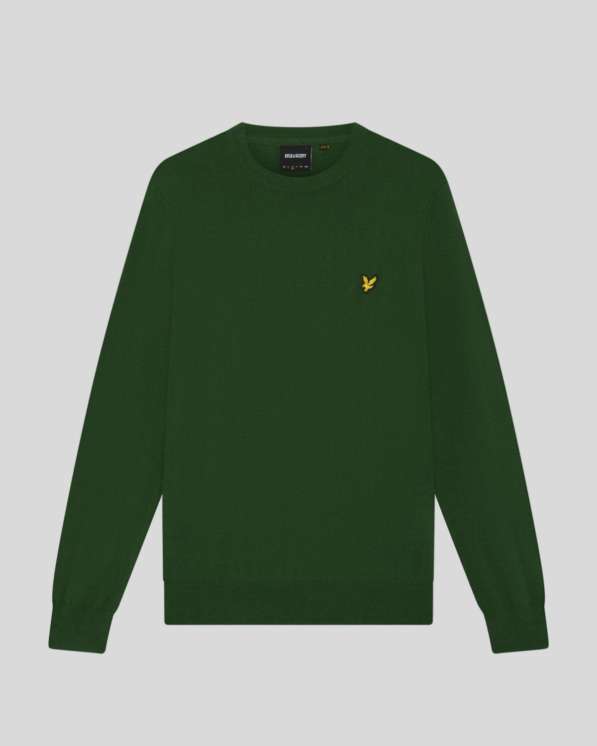Lyle & Scott maglione girocollo cotone e merino Clover Green